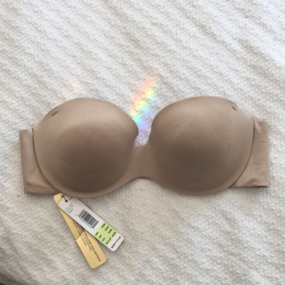 donna karan 36B nude strapless bra